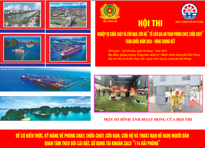 Tổ chức Hội thi nghiệp vụ chữa cháy và cứu nạn, cứu hộ “Tổ liên gia an toàn phòng cháy, chữa cháy” toàn quốc năm 2024 - Vòng chung kết vào ngày 06/7/2024